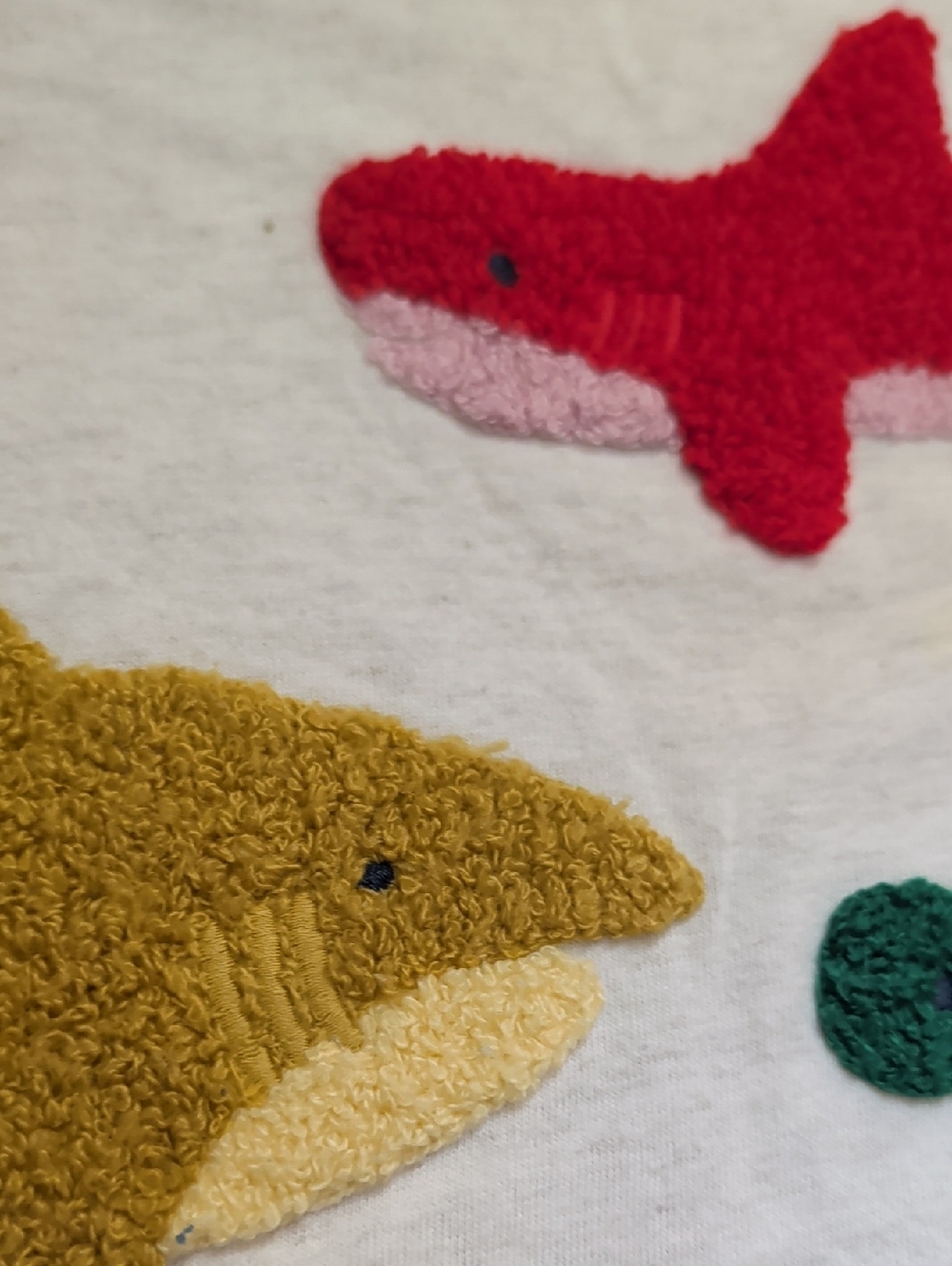 Mini Boden Bouclè Shark Tee - Picture 4 of 4